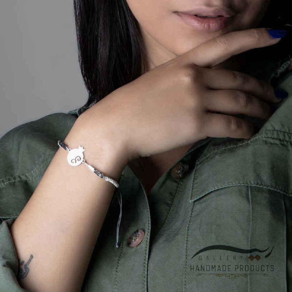 Price and Buy Persian Silver Beaded Bracelet for Women – Yalda Design - Image 4