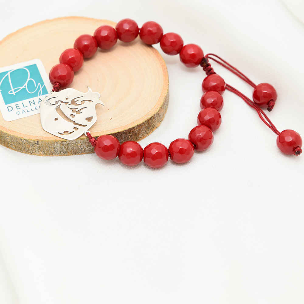 Price and Buy Persian Silver Beaded Bracelet for Women – Yalda Night Design - Image 3