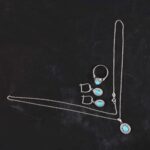 Price and Buy Persian Silver Jewelry Set with Natural Turquoise Gemstone - Image 5