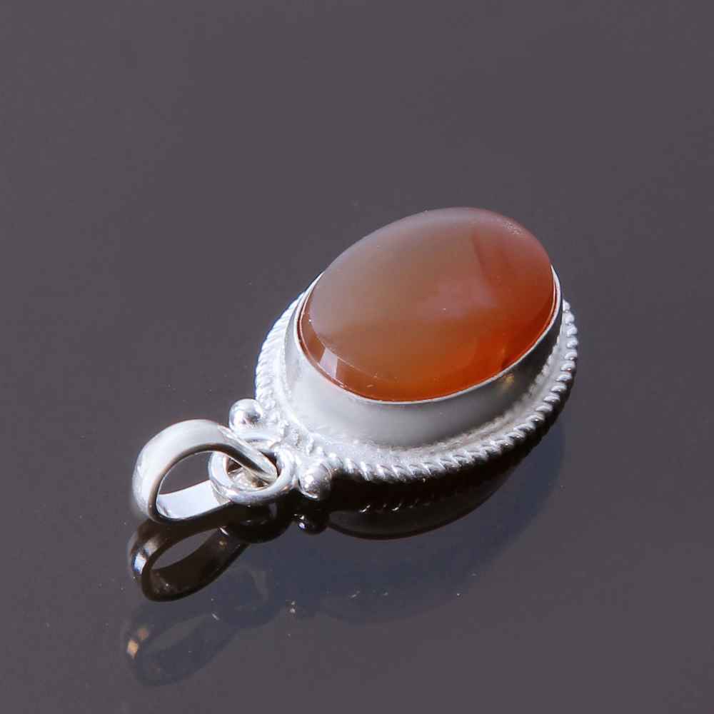 Price and Buy Persian Silver Pendant Classic Style with Agate Gemstone Karin - Image 4