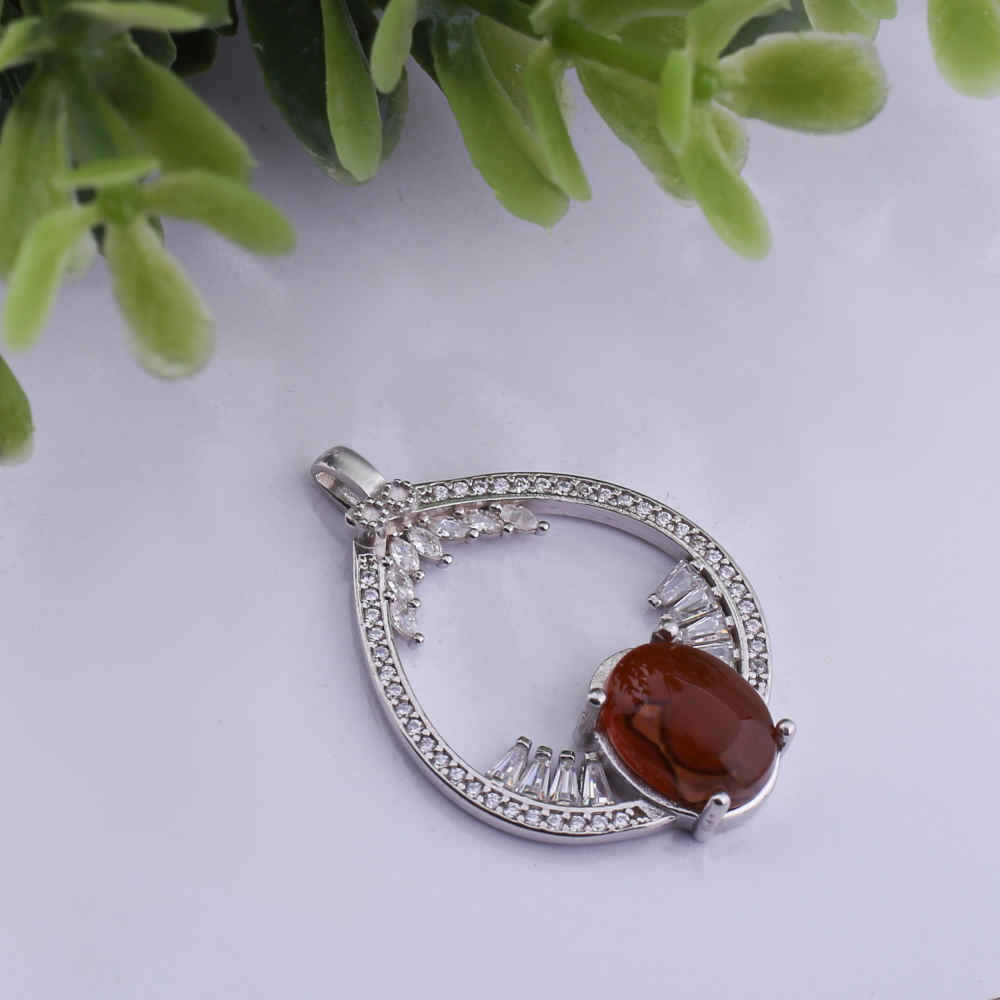 Price and Buy Persian Silver Pendant Classic Style with Agate Gemstone Ravak - Image 3
