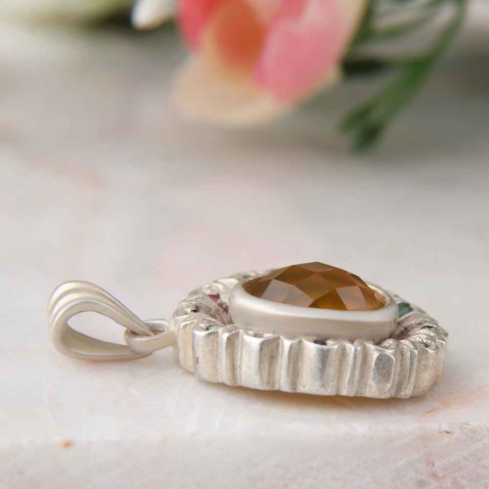 Price and Buy Persian Silver Pendant Classic Style with Agate Gemstone Sam - Image 5