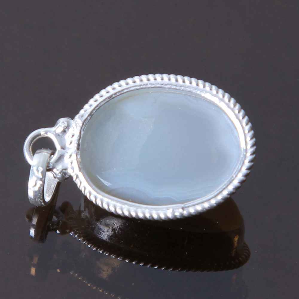 Price and Buy Persian Silver Pendant Classic Style with Sulemani Agate Gemstone - Image 3