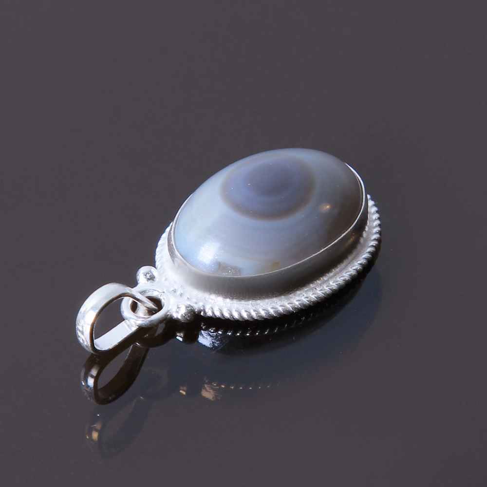 Price and Buy Persian Silver Pendant Classic Style with Sulemani Agate Gemstone - Image 4