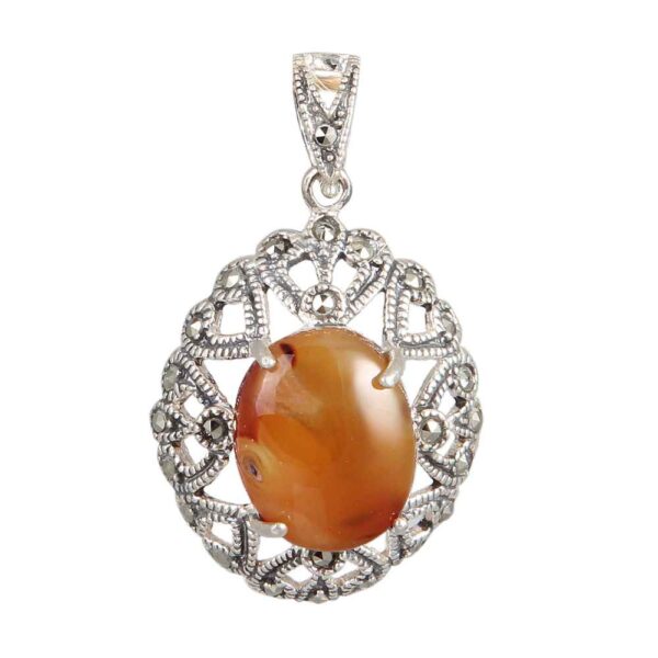 Price and Buy Persian Silver Pendant Classic Style with Yemeni Aqeeq Gemstone Heart_68fcb707afdd9.jpeg Price and Buy Persian Silver Pendant Classic Style with Yemeni Aqeeq Gemstone Heart