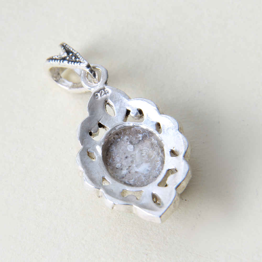 Price and Buy Persian Silver Pendant with Turquoise Gemstone Asal - Image 4