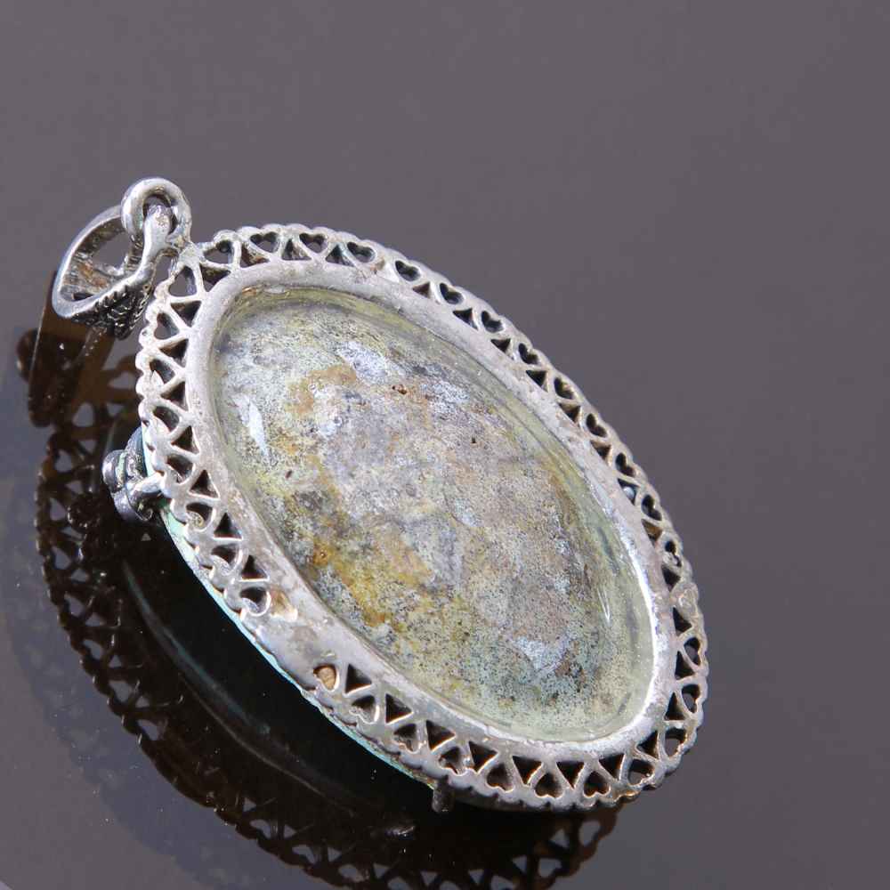 Price and Buy Persian Silver Pendant with Turquoise Gemstone Dora - Image 4
