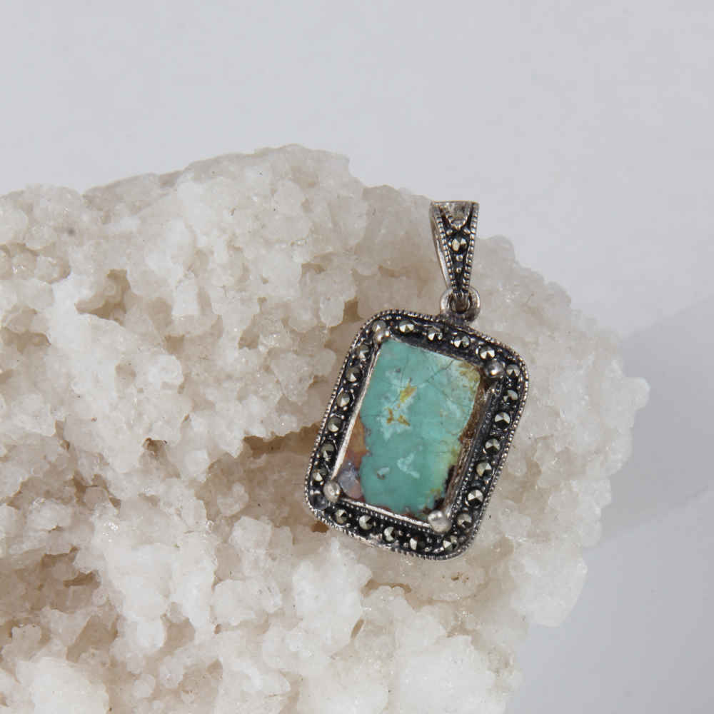 Price and Buy Persian Silver Pendant with Turquoise Gemstone Eram - Image 4