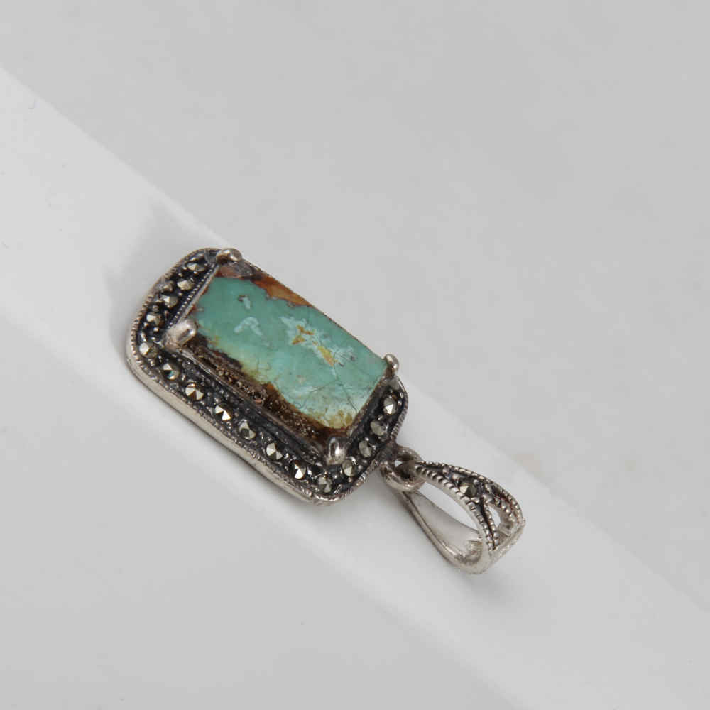 Price and Buy Persian Silver Pendant with Turquoise Gemstone Eram - Image 5