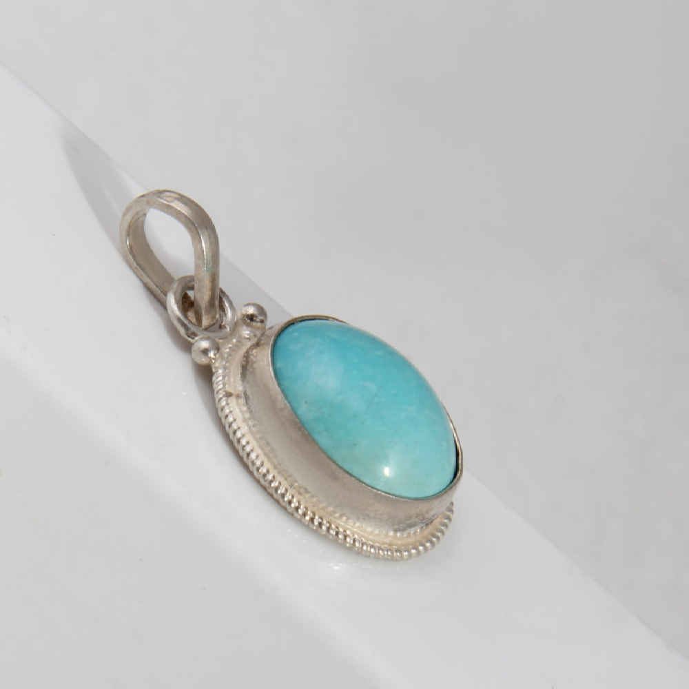 Price and Buy Persian Silver Pendant with Turquoise Gemstone Laleh - Image 3