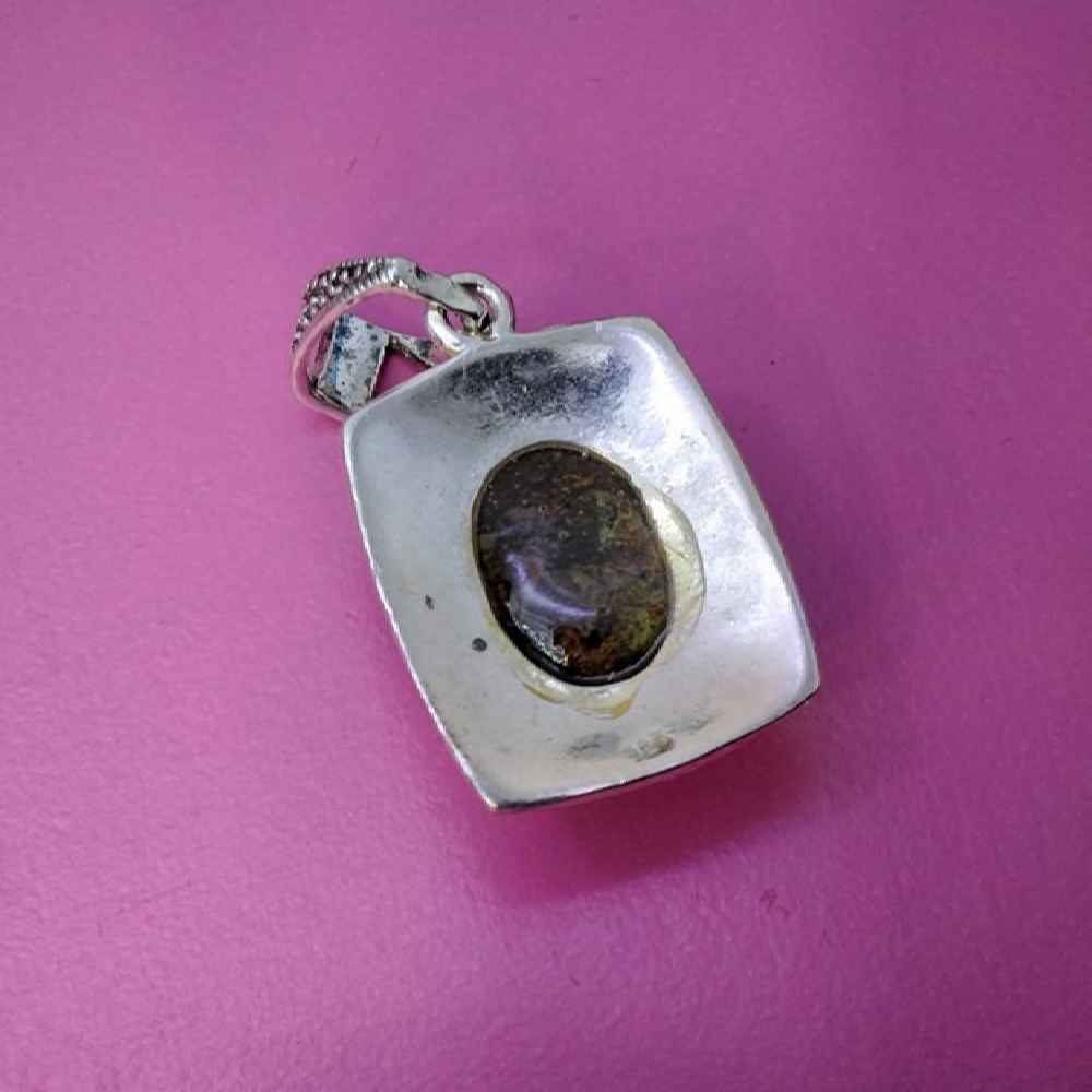 Price and Buy Persian Silver Pendant with Turquoise Gemstone Saman - Image 3