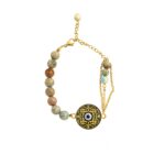 Price and Buy Persian Steel Beaded Bracelet for Women – Turquoise Evil Eye