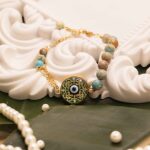 Price and Buy Persian Steel Beaded Bracelet for Women – Turquoise Evil Eye - Image 3