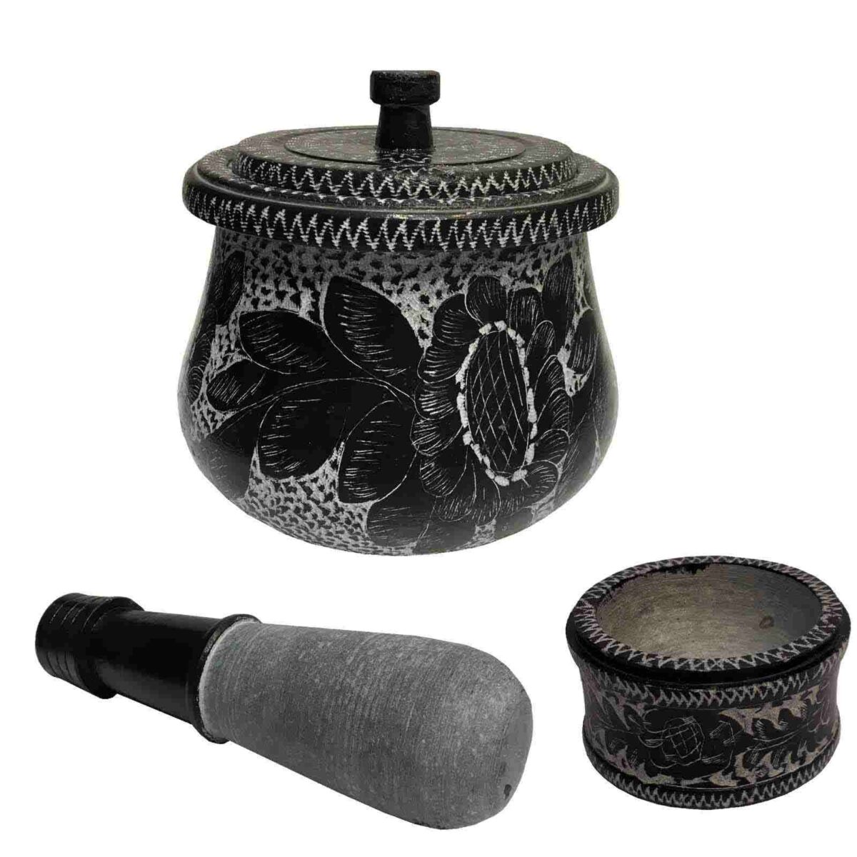 Price and Buy Persian Stone Dizi Pot with Lid for Cooking Abgoosht – Flower - Image 3