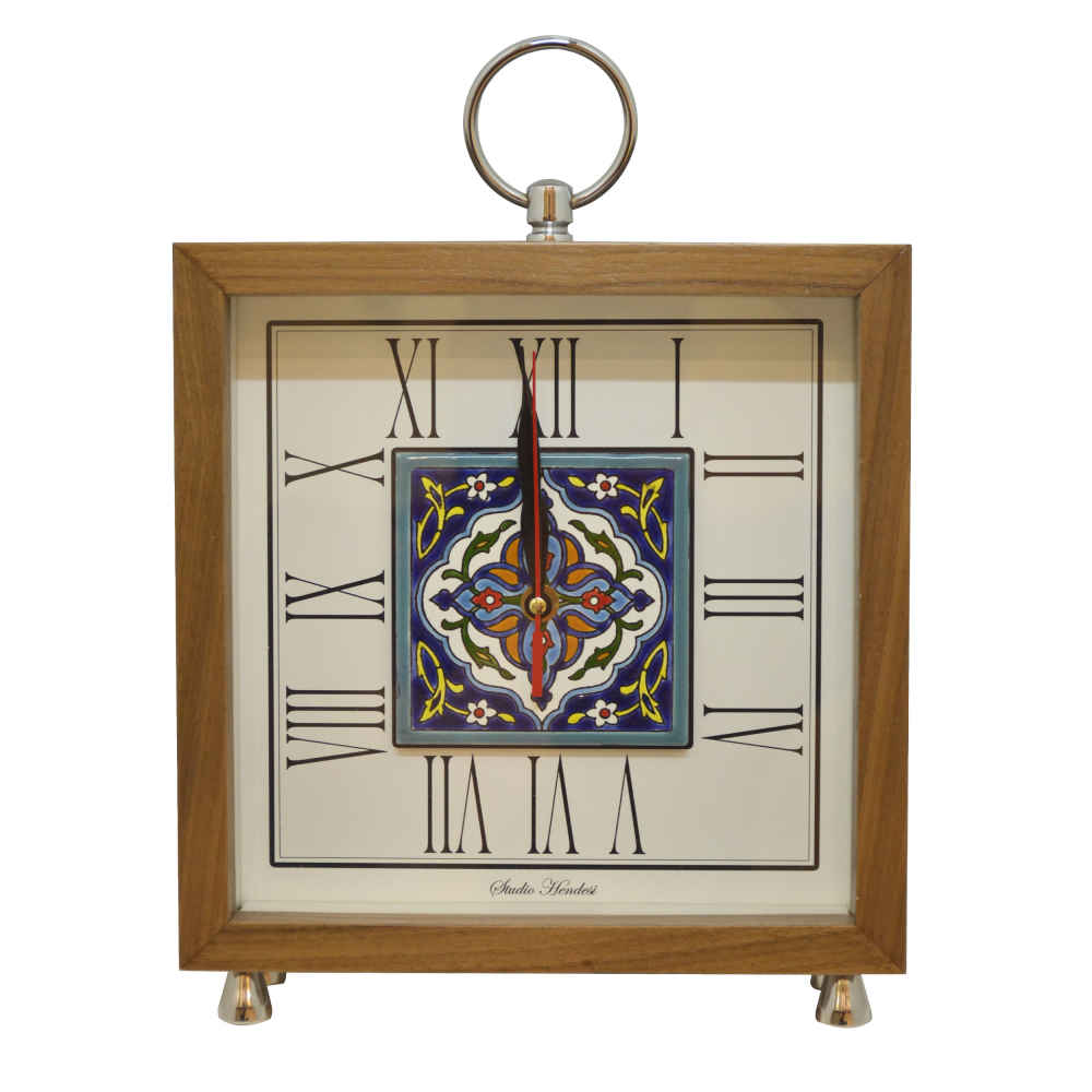 Price and Buy Persian Style Wooden Desk Clock Model Nazanin