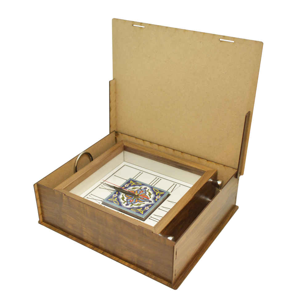 Price and Buy Persian Style Wooden Desk Clock Model Nazanin - Image 3