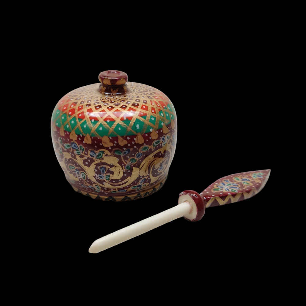 Price and Buy Persian Surma Dani Container for Keeping Kohl Made of Camel Bone Eslimi - Image 3