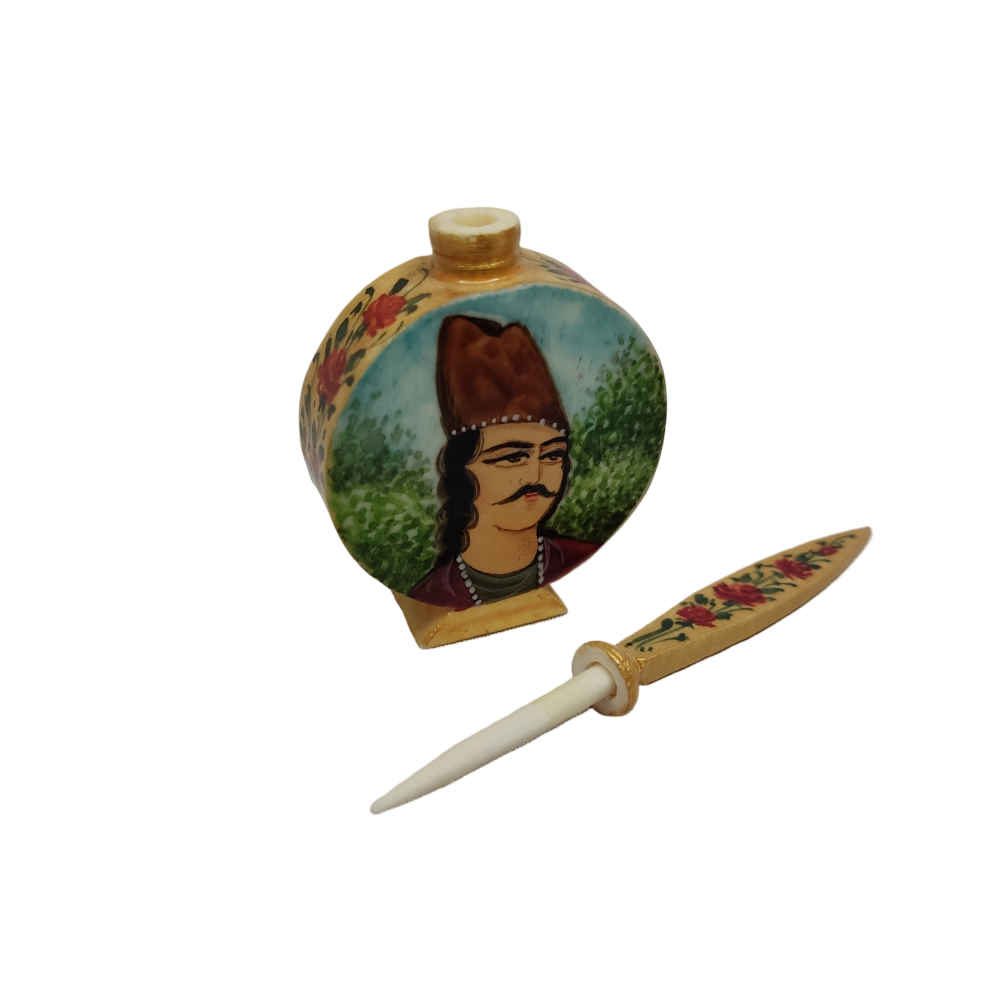Price and Buy Persian Surma Dani Container for Keeping Kohl Made of Camel Bone Maktab - Image 3