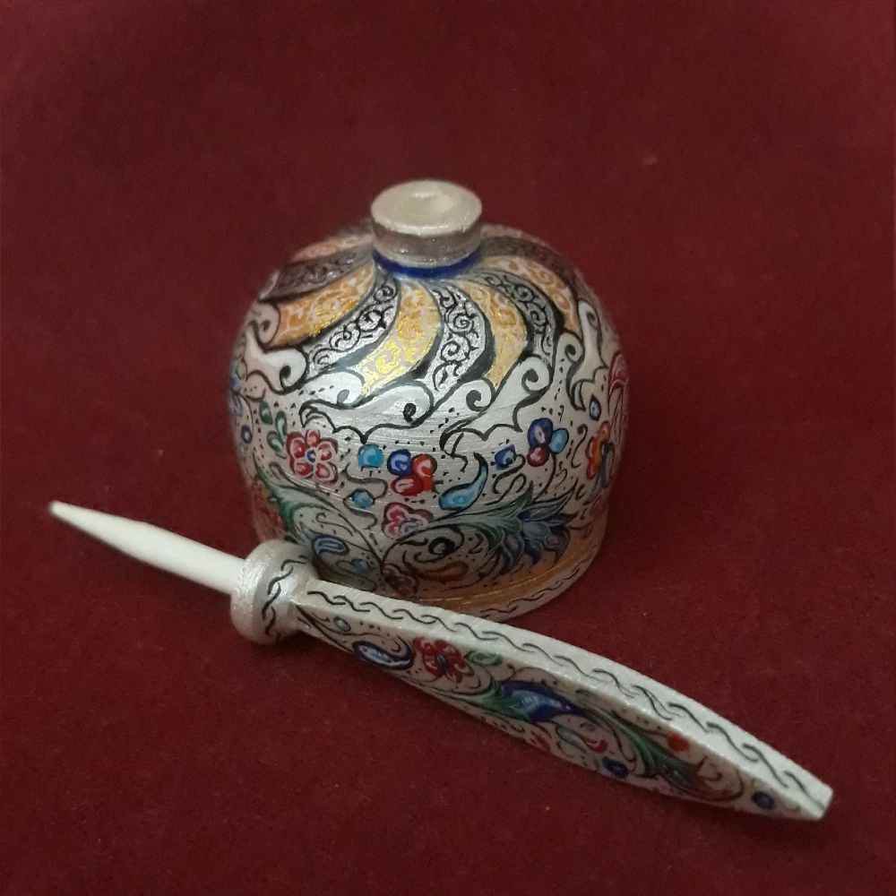 Price and Buy Persian Surma Dani Container for Keeping Kohl Made of Camel Bone Ostokhani - Image 3
