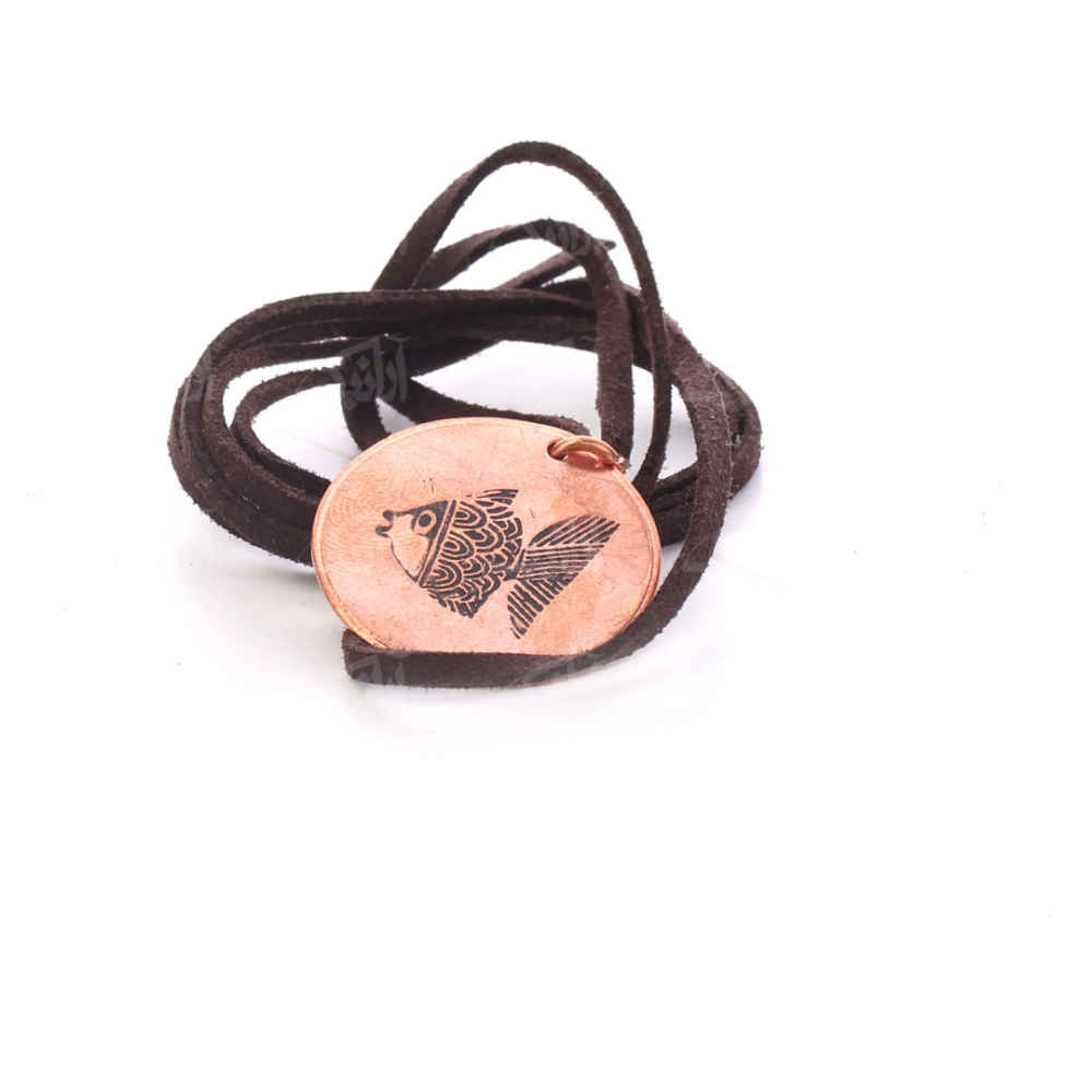 Price and Buy Persian Symbol Copper Necklace Artistic – Mahi - Image 3