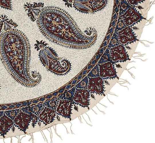 Price and Buy Persian Tablecloth: Isfahan’s Traditional Kalamkari Block Print Boteh Jegheh_68f64308825d4.jpeg Price and Buy Persian Tablecloth: Isfahan’s Traditional Kalamkari Block Print Boteh Jegheh