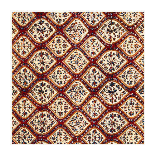 Price and Buy Persian Tablecloth: Isfahan’s Traditional Kalamkari Block Print Floral - Image 3