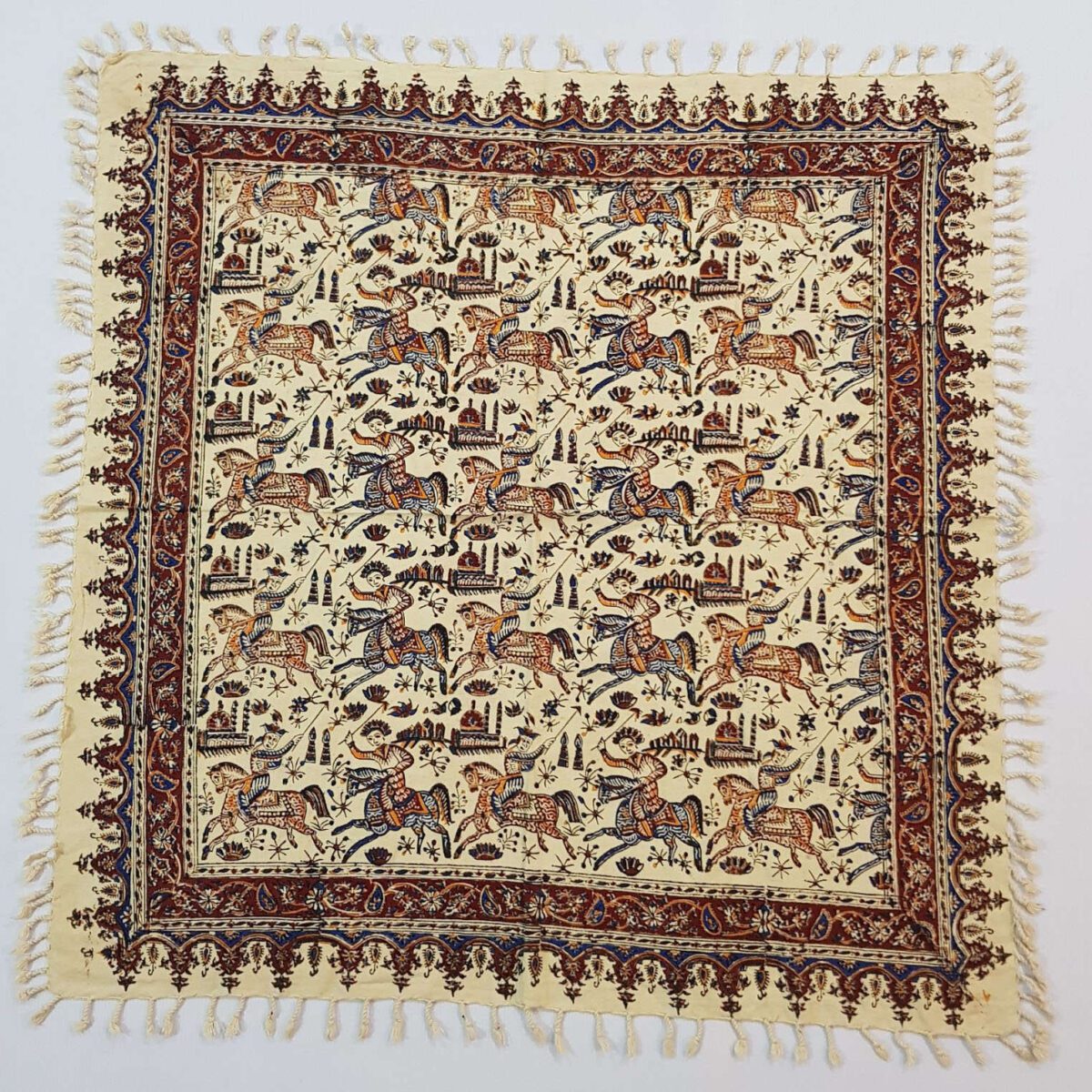 Price and Buy Persian Tablecloth: Isfahan’s Traditional Kalamkari Block Print Horse