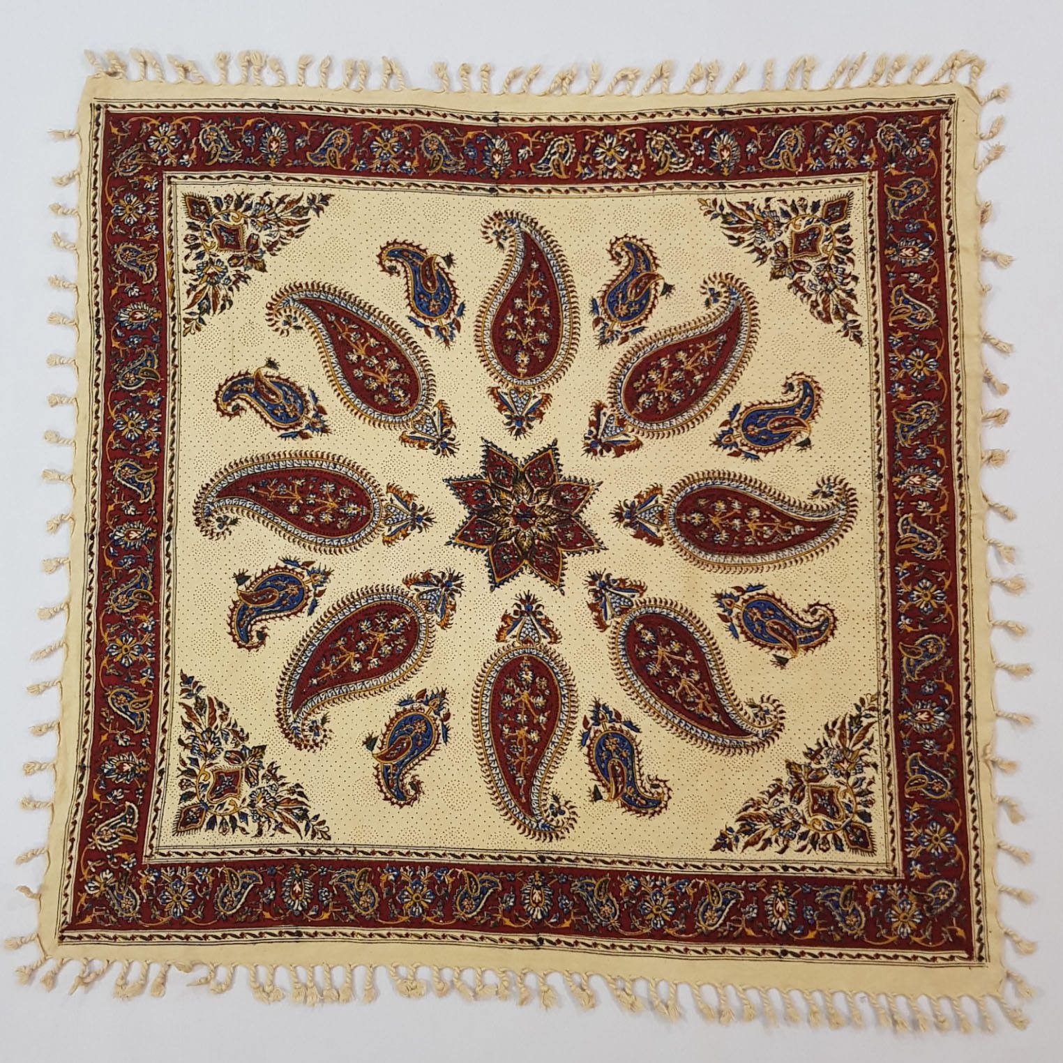 Price and Buy Persian Tablecloth: Isfahan’s Traditional Kalamkari Block Print Manel