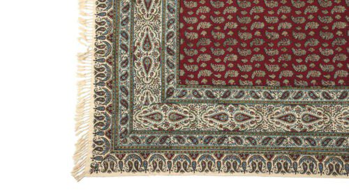 Price and Buy Persian Tablecloth: Isfahan’s Traditional Kalamkari Block Print Red - Image 3