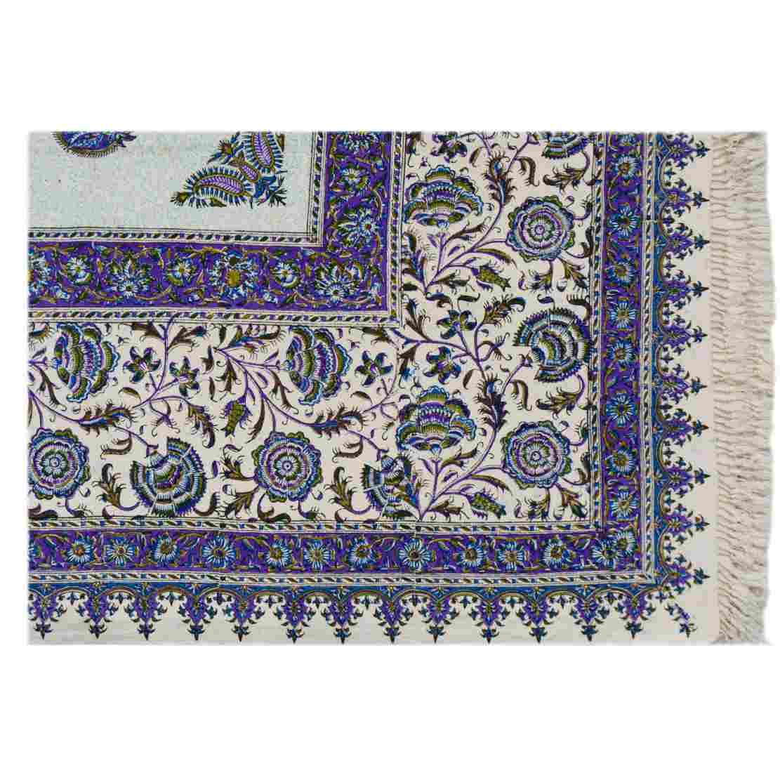Price and Buy Persian Tablecloth: Isfahan’s Traditional Kalamkari Block Print Sun - Image 3