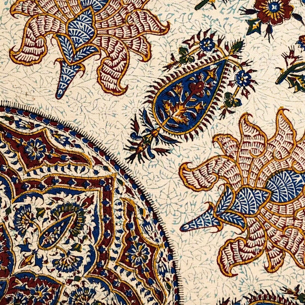 Price and Buy Persian Tablecloth: Isfahan’s Traditional Kalamkari Block Print Taji - Image 3