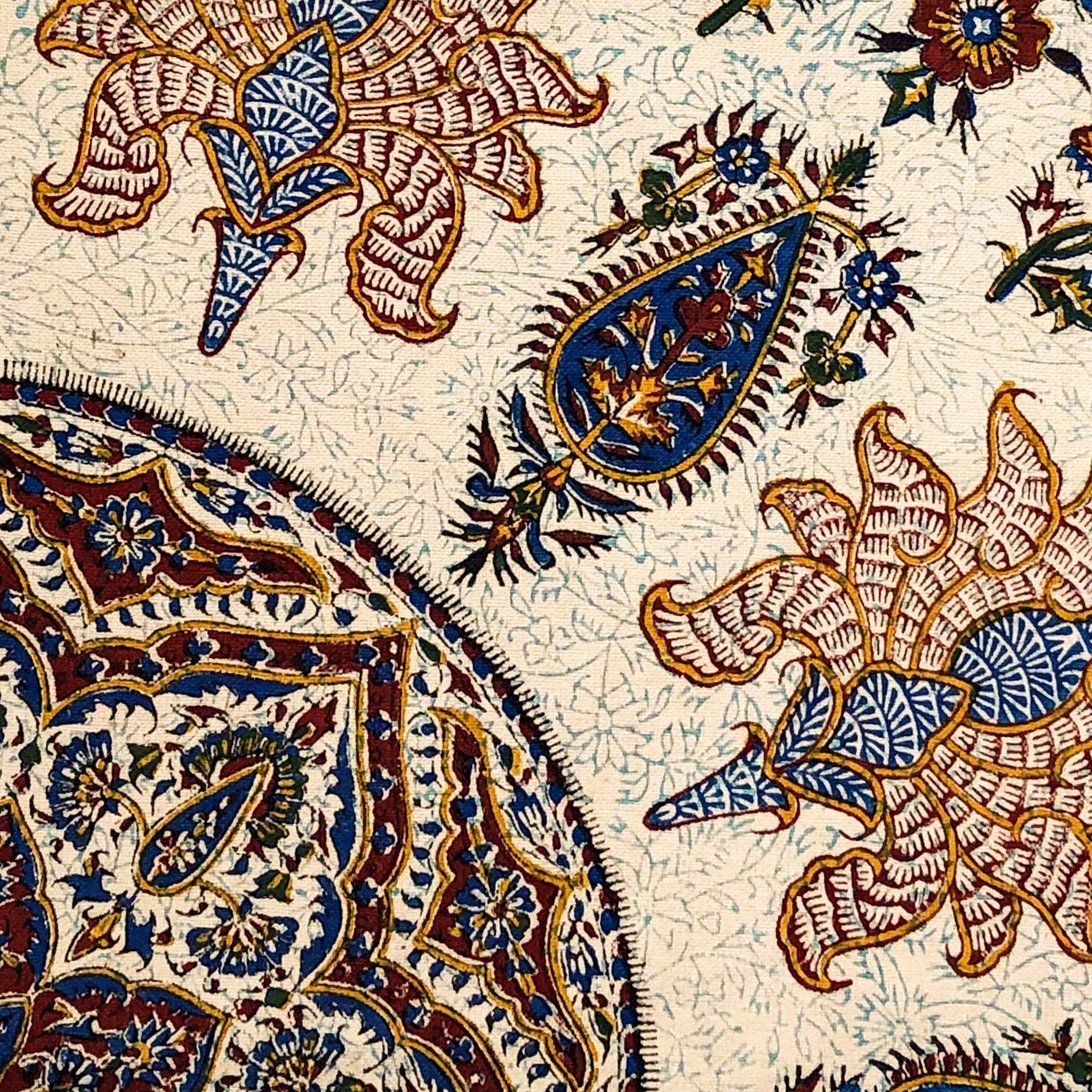 Price and Buy Persian Tablecloth: Isfahan’s Traditional Kalamkari Block Print Taji - Image 3