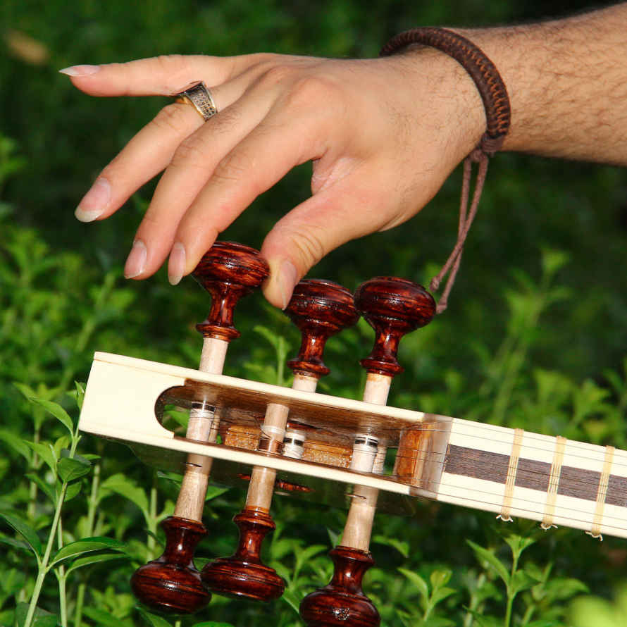 Price and Buy Persian Tar String Instrument – Handcrafted by Iran-Saz, Model 1 Stamp - Image 4