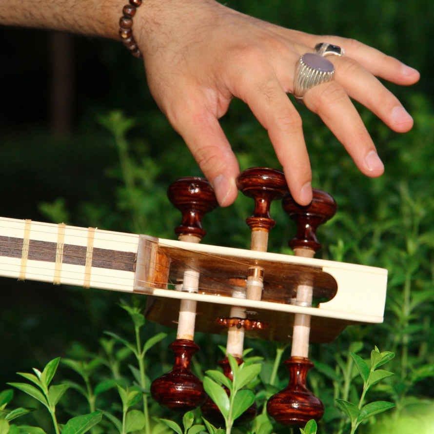 Price and Buy Persian Tar String Instrument – Handcrafted by Iran-Saz, Model 1 Stamp - Image 7