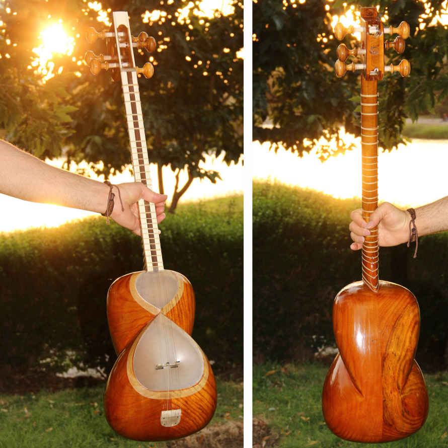Price and Buy Persian Tar String Instrument – Handcrafted by Iran-Saz, Model 2 Stamp - Image 9