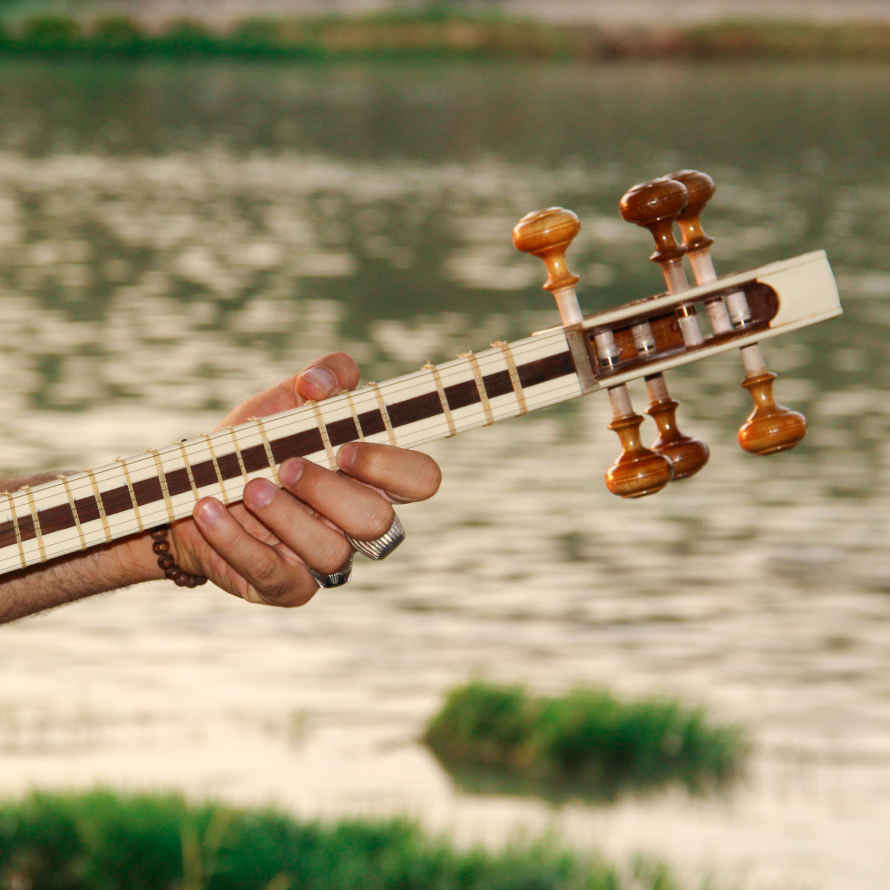 Price and Buy Persian Tar String Instrument – Handcrafted by Iran-Saz, Model 2 Stamp - Image 10