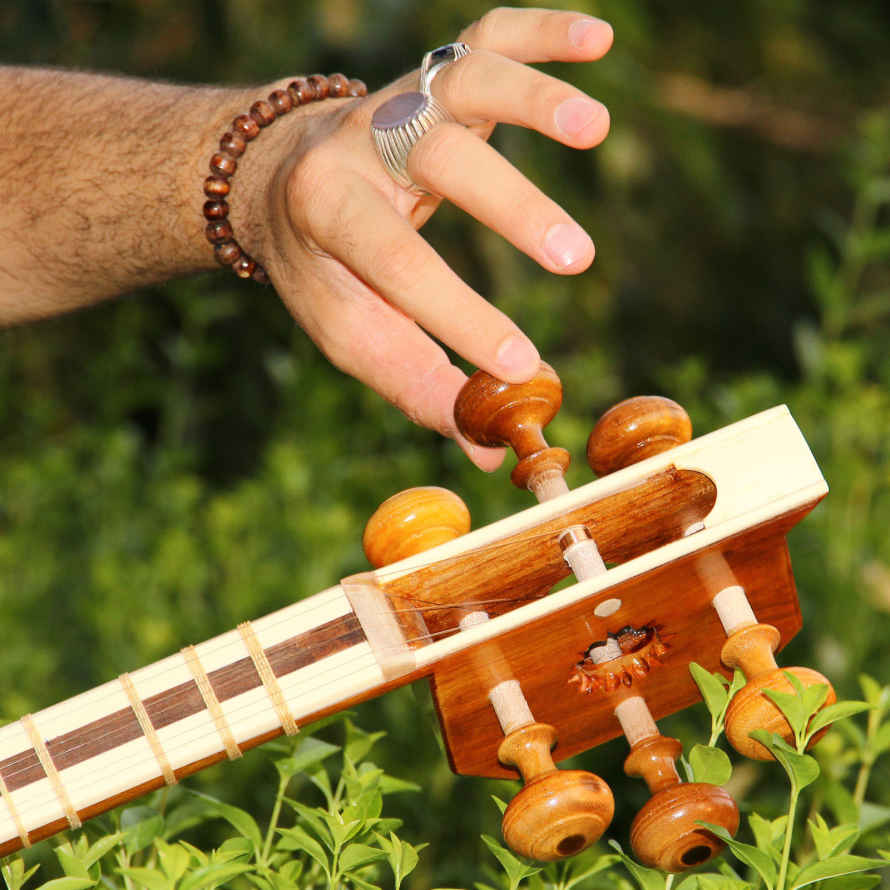 Price and Buy Persian Tar String Instrument – Handcrafted by Iran-Saz, Model 2 Stamp - Image 12