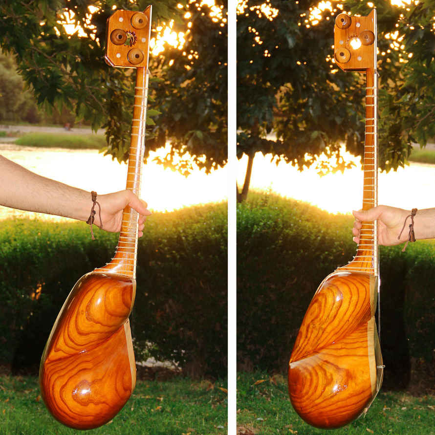 Price and Buy Persian Tar String Instrument – Handcrafted by Iran-Saz, Model 2 Stamp - Image 13