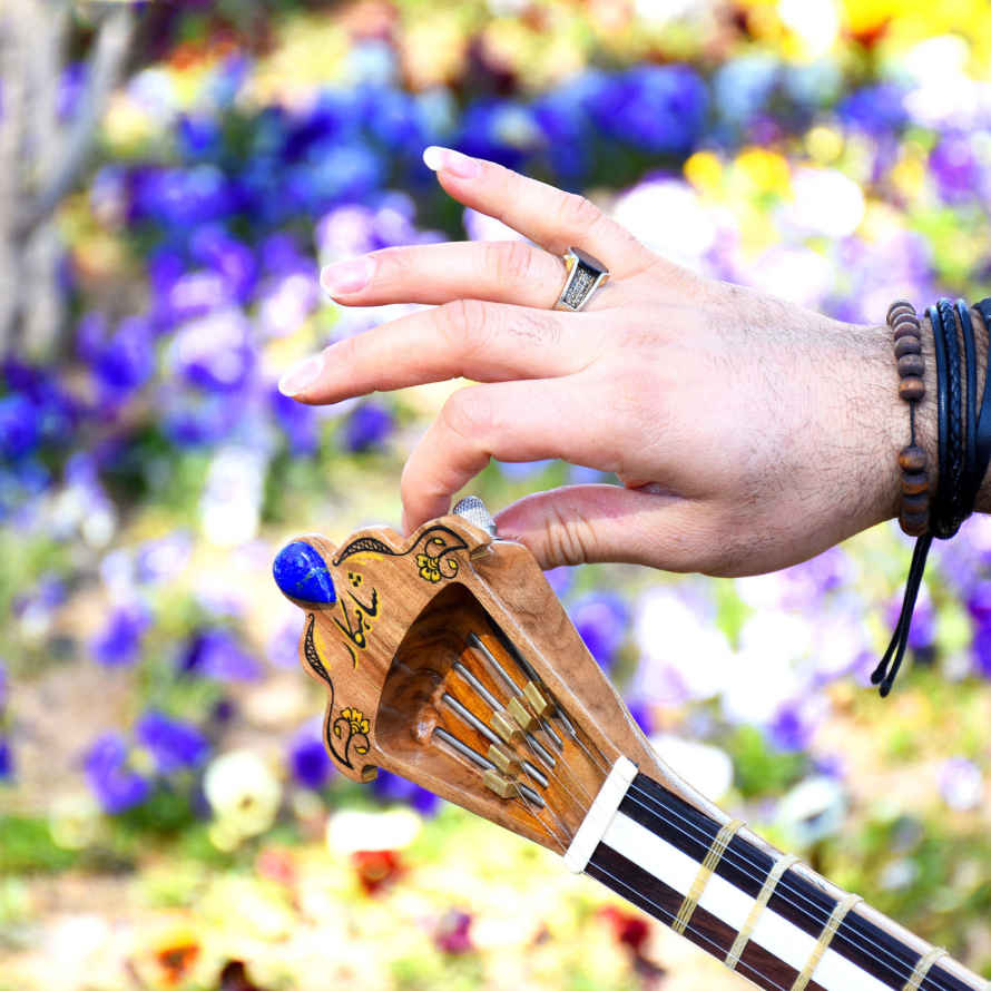 Price and Buy Persian Tar String Instrument – Handcrafted by Iran-Saz, Model Shahkar - Image 10