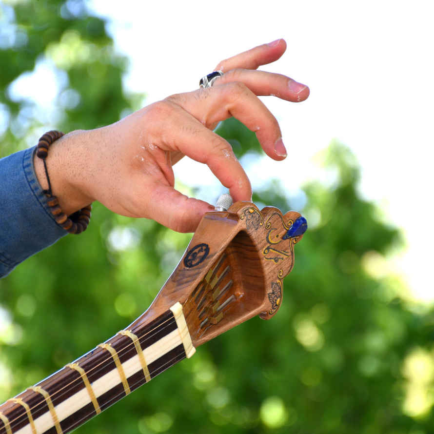 Price and Buy Persian Tar String Instrument – Handcrafted by IranSaz, Model Mehregan - Image 11