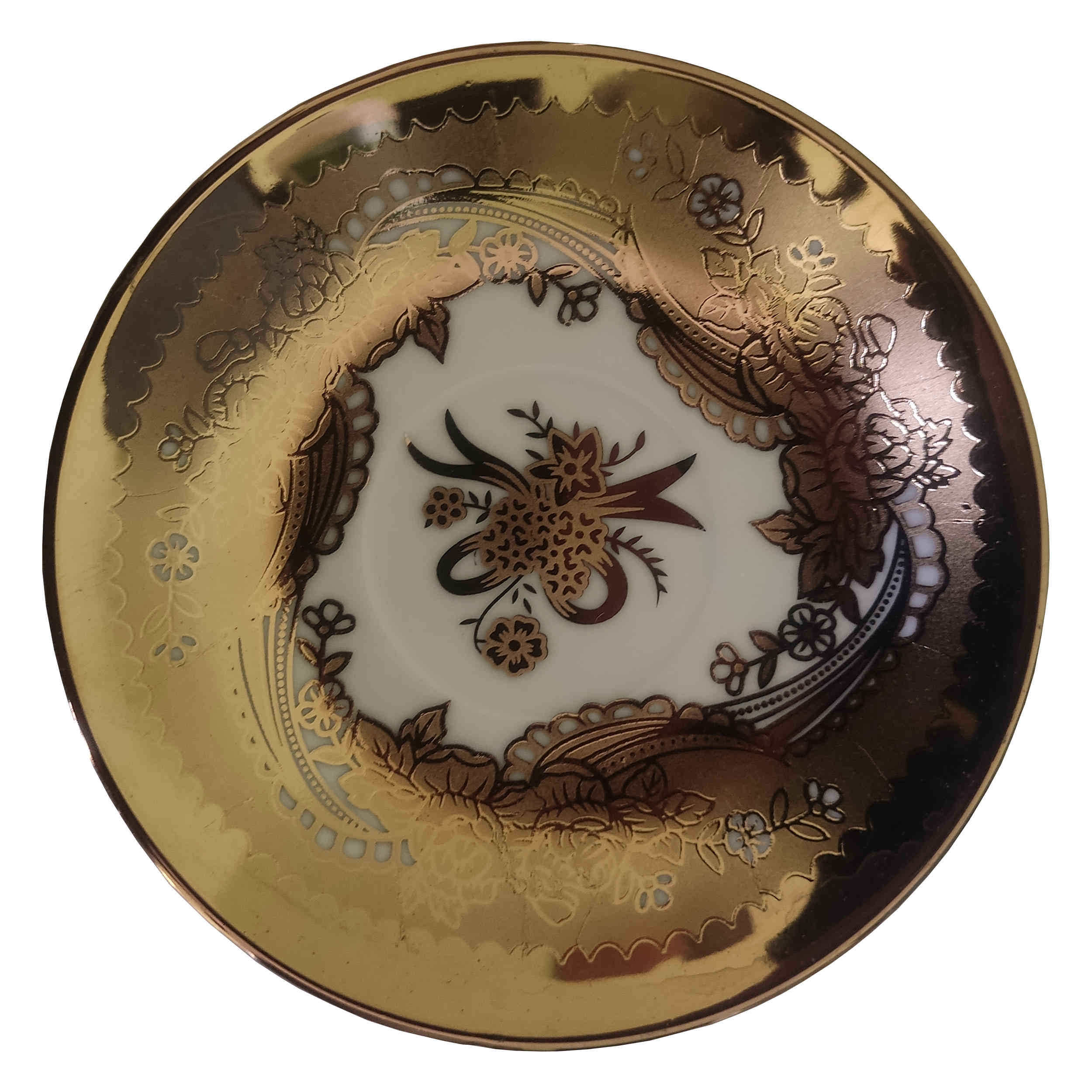 Price and Buy Persian Tea Saucer – Inspired by the Rich Tradition of Iran with Floral Design (x6)