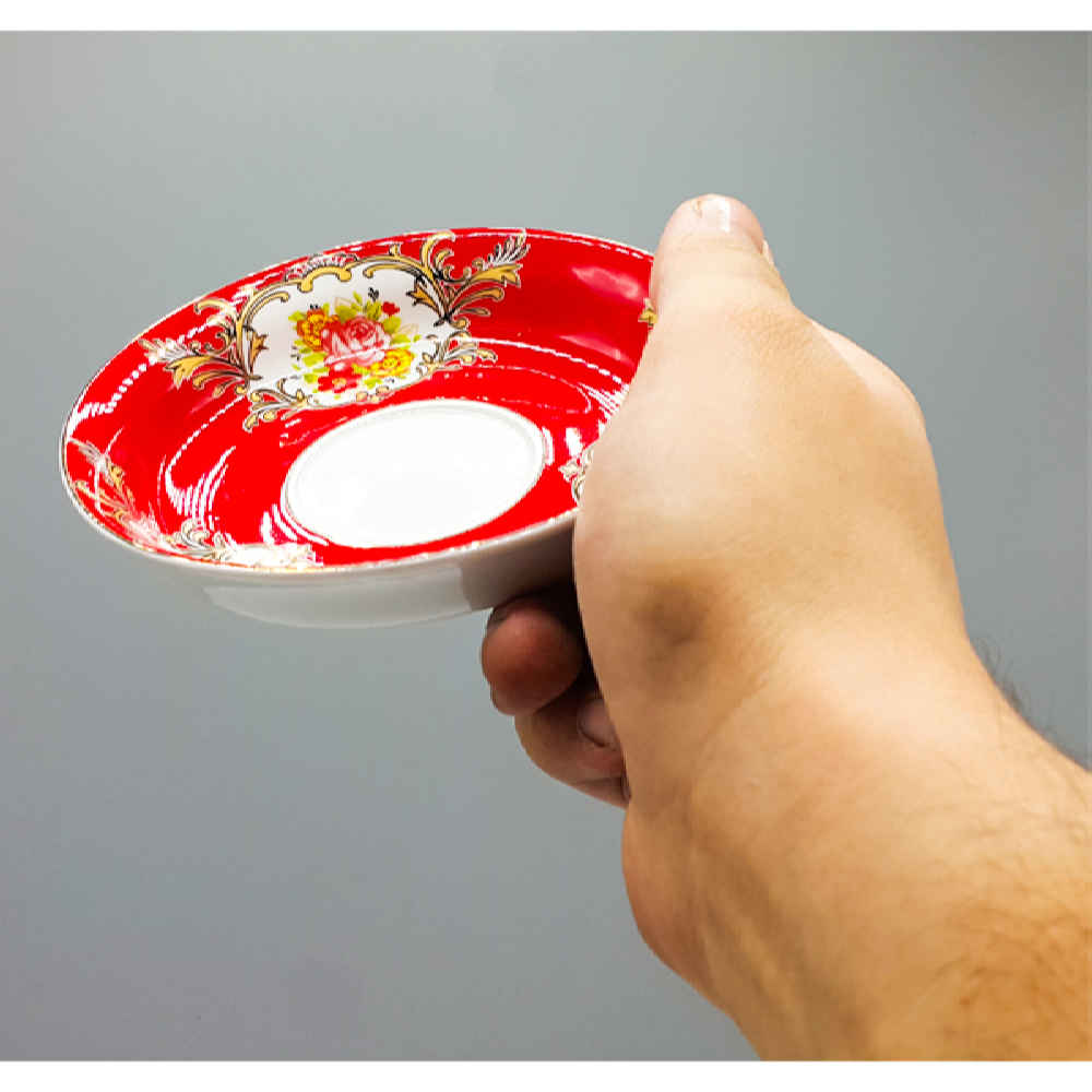 Price and Buy Persian Tea Saucer – Porcelain with Abbasi Design (Set of 6) - Image 4