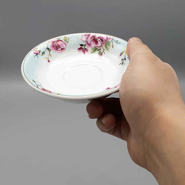 Price and Buy Persian Tea Saucer – Porcelain with Berkeh Design (Set of 6) - Image 5