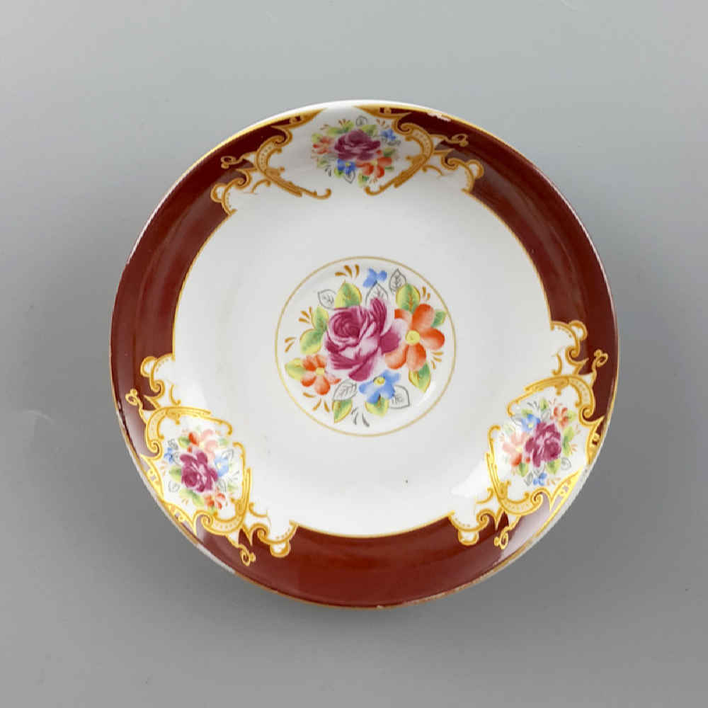 Price and Buy Persian Tea Saucer – Porcelain with Floral Gole Sorkh Design (Set of 6) - Image 6