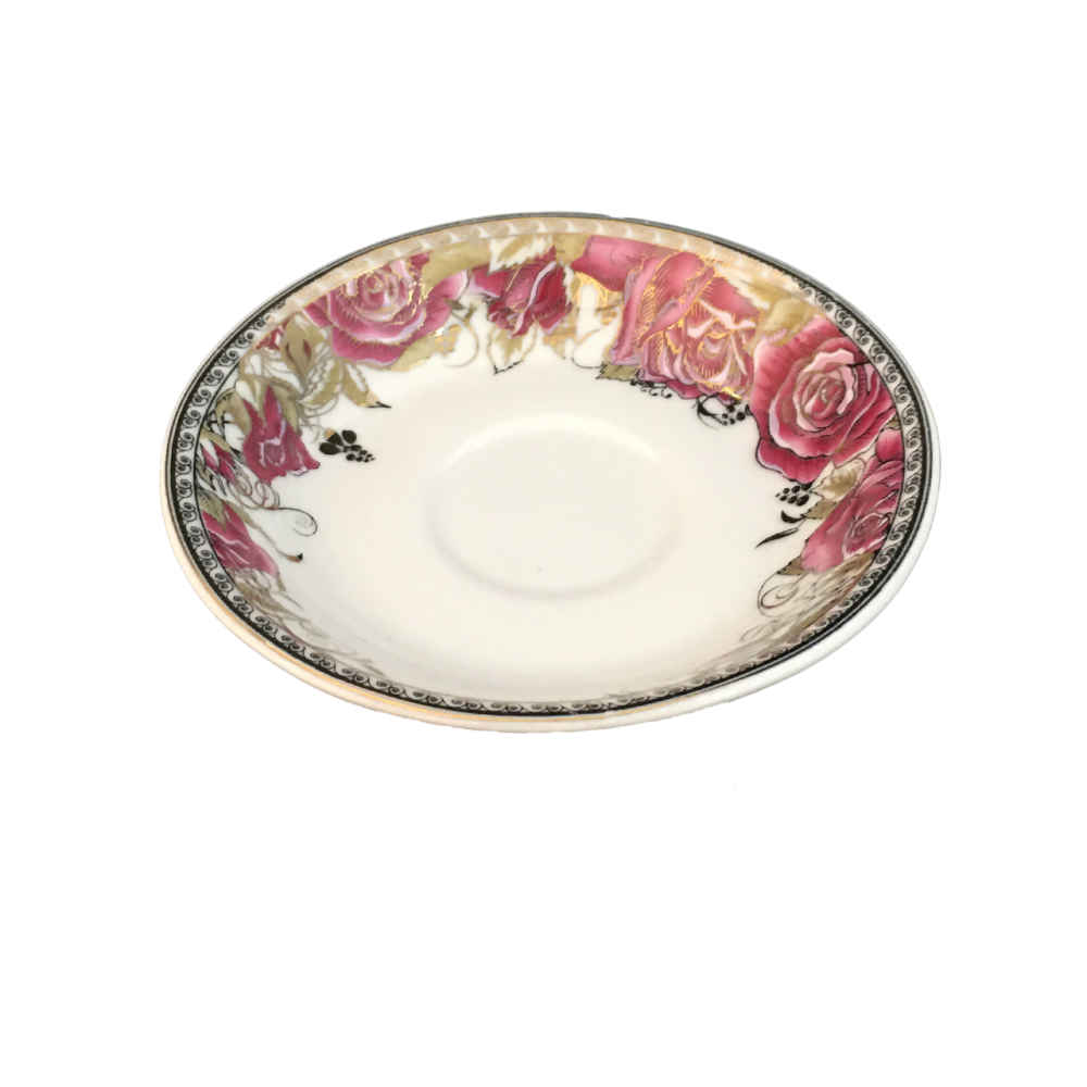 Price and Buy Persian Tea Saucer – Porcelain with Goldaste Design (Set of 6) - Image 4