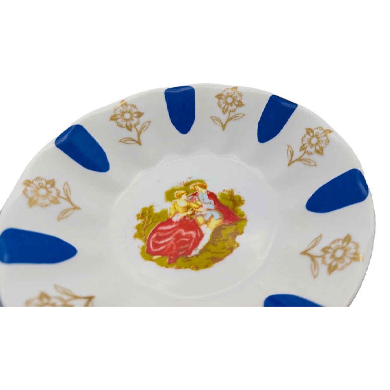 Price and Buy Persian Tea Saucer – Porcelain with Layla and Majnun Design (Set of 6) - Image 4