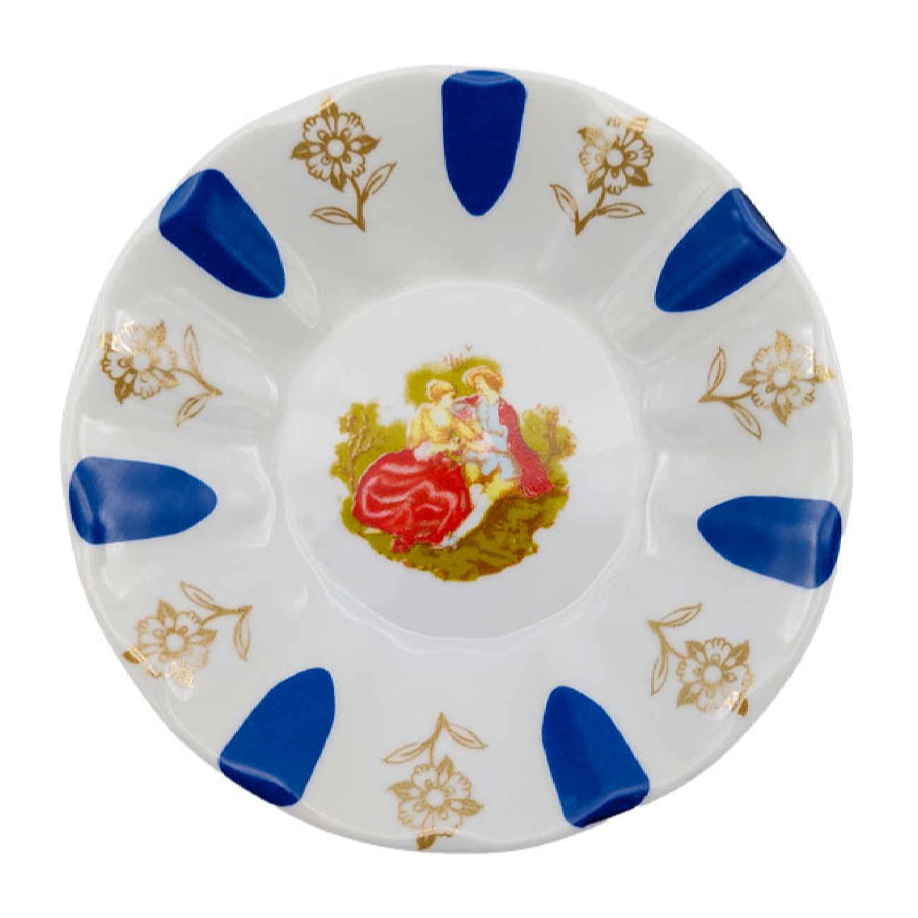 Price and Buy Persian Tea Saucer – Porcelain with Layla and Majnun Design (Set of 6) - Image 5