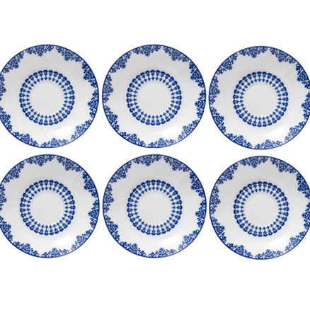 Price and Buy Persian Tea Saucer – Porcelain with Samarghand Design (Set of 6) - Image 3