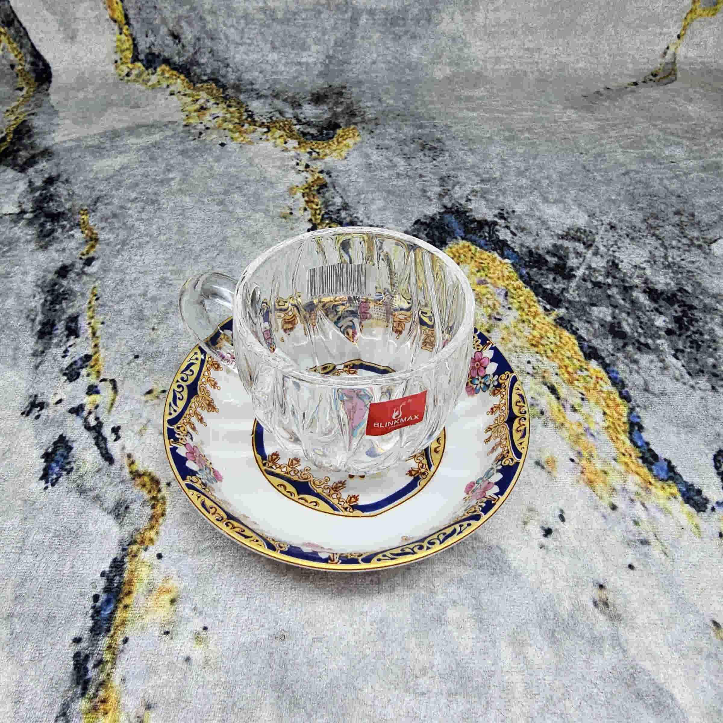 Price and Buy Persian Tea Saucer – Stunning Cultural Detail with Blossom Model (x6) - Image 4