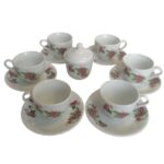 Price and Buy Persian Tea Set, Porcelain Set with Elegant Floral Gol Sorkhi Design 14 Pcs